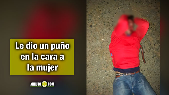 EN VIDEO: Comunidad atrapó a un sujeto que habría atracado a una mujer en Bello 3 golpeado