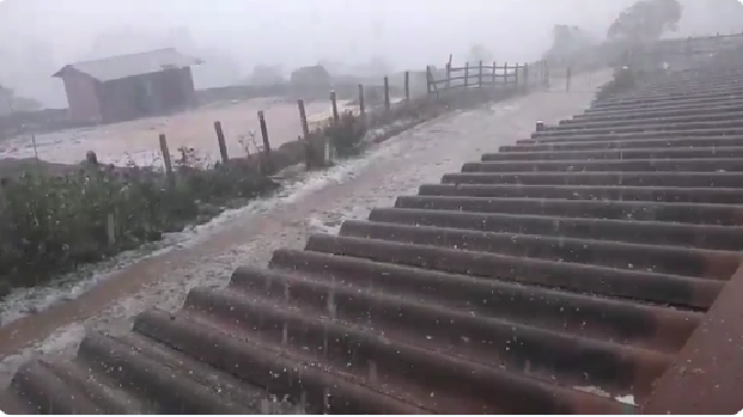 Vídeo. La tremenda granizada que cayó en Santa Rosa de Osos