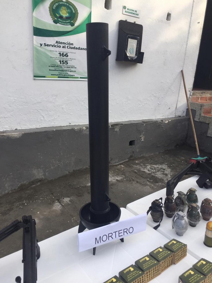 Capturadas en el municipio de Rosas, Cauca, dos personas con abundante material de guerra