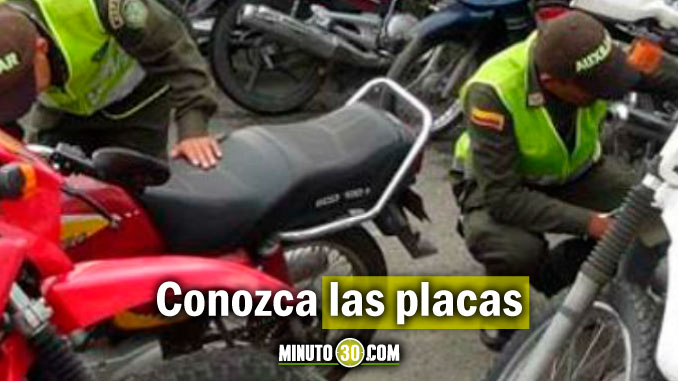 FOTO: En el Valle de Aburrá las autoridades recuperaron 2 carros y 4 motos 3 Conozca las placas