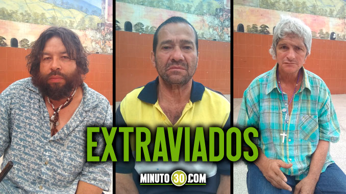 Estas tres personas buscan a sus familiares. Se encuentran en el Albergue de Necesidades Especiales de Medellín