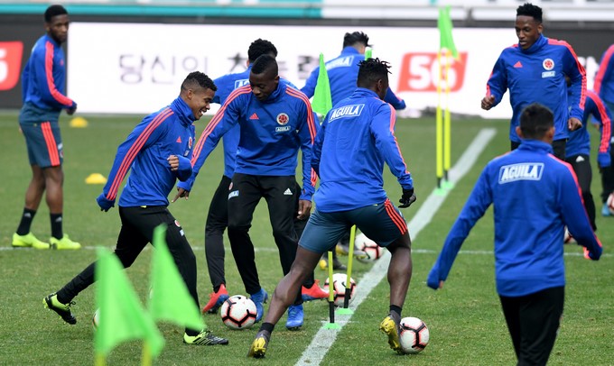 Fotos: La Selección Colombia ya hizo el reconocimiento del estadio de Seúl en la previa del amistoso 18 Entramiento FCF Seoul 7