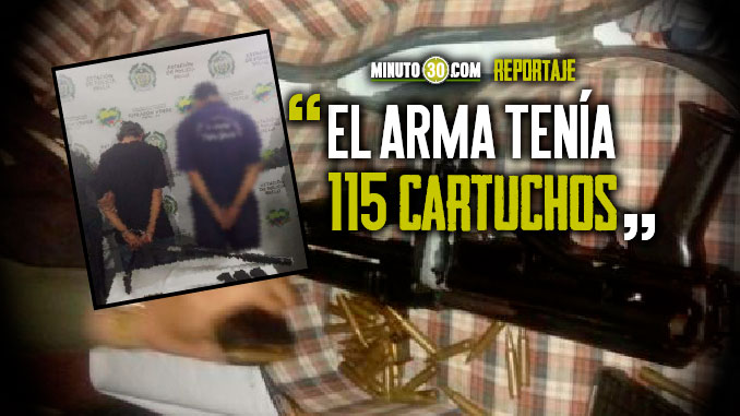 Escondían un fusil en el estuche de una guitarra y la Policía los capturó en Bello 3 Escondian un fusil en el estuche de una guitarra y la Policia los capturo en Bello