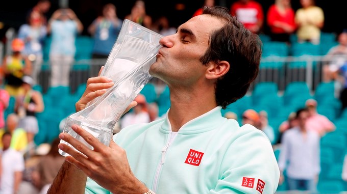 Federer vence a Isner y se proclama campeón en Miami por cuarta vez 1 Federer1