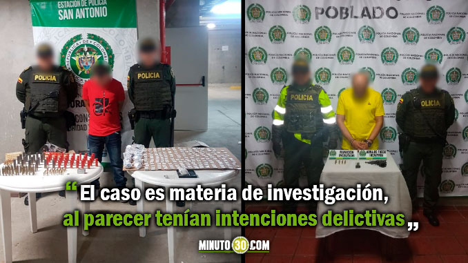 Policía capturó en Medellín dos sujetos por porte ilegal de armas 3 Policia captura en Medellin dos sujetos por porte ilegal de armas
