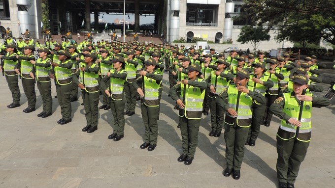 EN FOTOS Y VIDEO: Le dieron la bienvenida a 214 patrulleros nuevos que harán parte de la Policía Metropolitana del Valle de Aburrá 1 Policias 8