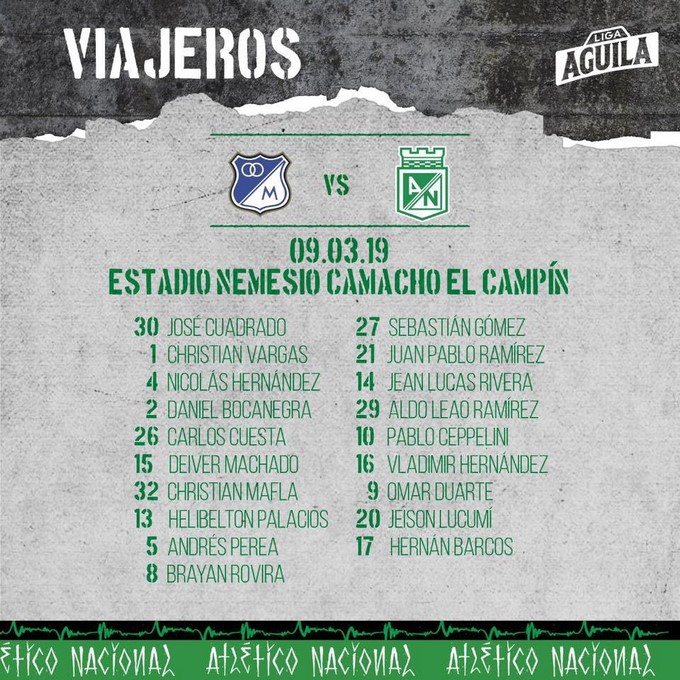 Así se vio el verde en su viaje a Bogotá para enfrentar a Millonarios 8 atletico nacional viajeros 1 Copiar