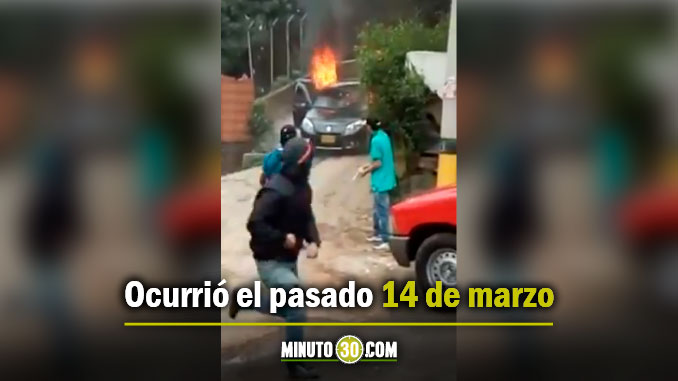EN VIDEO: ¿Recuerdan el carro incinerado por no pagar vacuna? Así se presentaron los hechos en Ajizal 1 carro quemado1