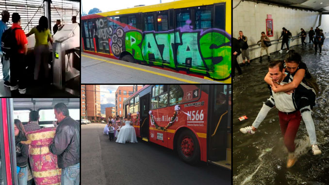 Casos curiosos en el Transmilenio