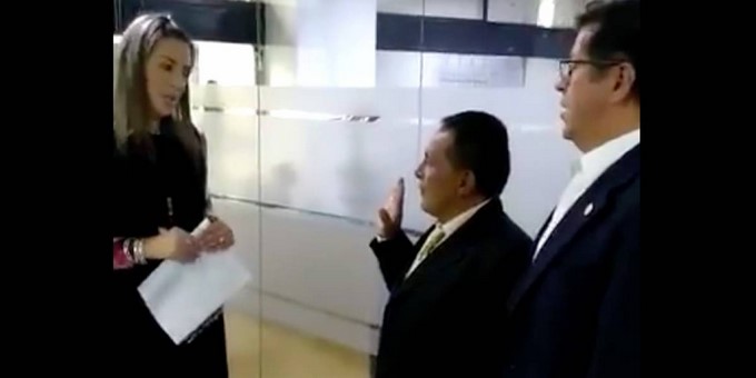 Video: ‘Lucho’ Díaz regresó para trabajar en el Concejo de Bogotá y ya tomó juramento