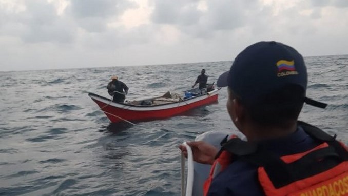 rescate pescadores Isla Fuerte