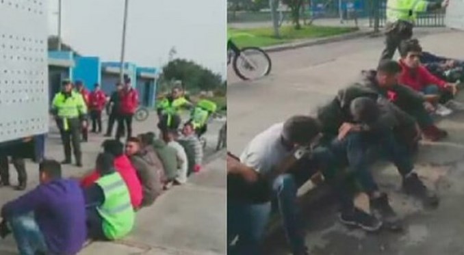 A siete venezolanos los capturaron intentando robar material de construcción en Bogotá