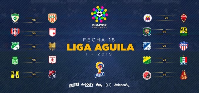 Estos son los datos interesantes de cada partido en la previa de la fecha 18 en la Liga Águila