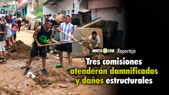 FOTOS: Así avanza la atención a la emergencia por creciente súbita en Caldas