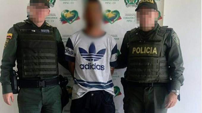 Lo capturaron en Caldas tras hurtar $ 160 mil con un arma de fogueo 1 capturado caldas