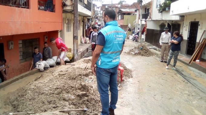 EN FOTOS: Avalancha causada por fuertes lluvias afectó a 80 familias del corregimiento de San Cristóbal