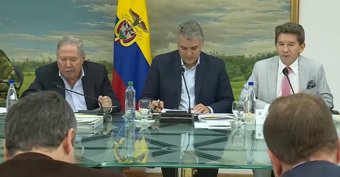 Con la presencia del presidente Iván Duque y el ministro de Defensa, avanza el consejo de seguridad de Antioquia