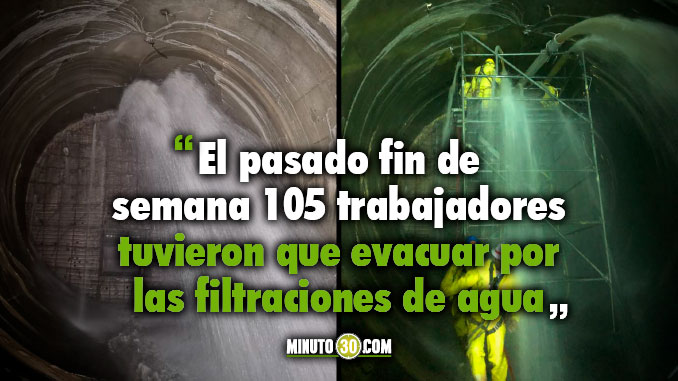 FOTOS: Epm confirmó que construirá un nuevo tapón para controlar las filtraciones de agua en Hidroituango