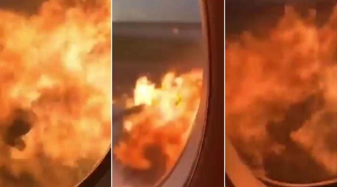 Video: Pasajero del avión ruso accidentado en Moscú grabó cómo se vivió el infierno desde la cabina