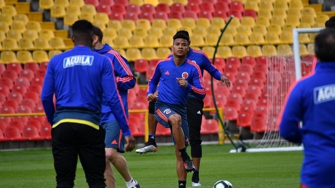 Seleccion Colombia de Mayores 2019 entrenamiento Wilmar Barrios