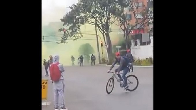 VIDEOS: Fuertes disturbios en los alrededores de la Universidad Pedagógica
