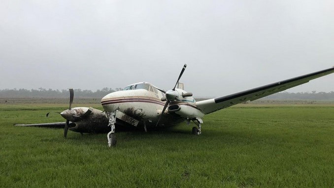 Fotos: Un perro se metió a una pista privada y falleció al ser atropellado por una avioneta