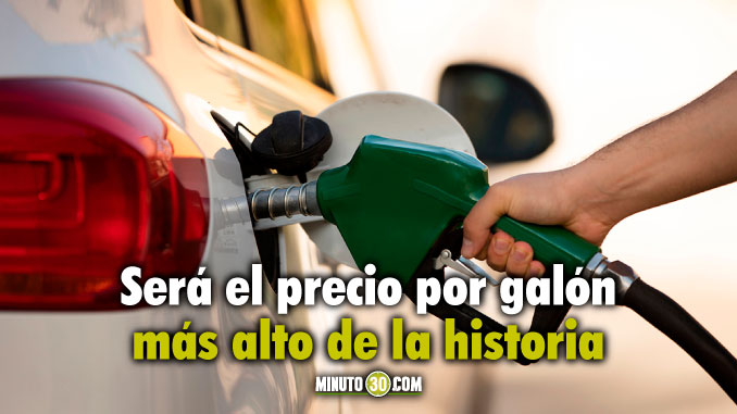 Aumenta precio de la gasolina en julio Colombia