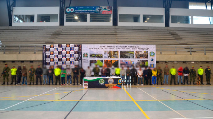 Duro golpe a “El Laberinto”, banda que delinque en el Oriente antioqueño. Foto cortesía.