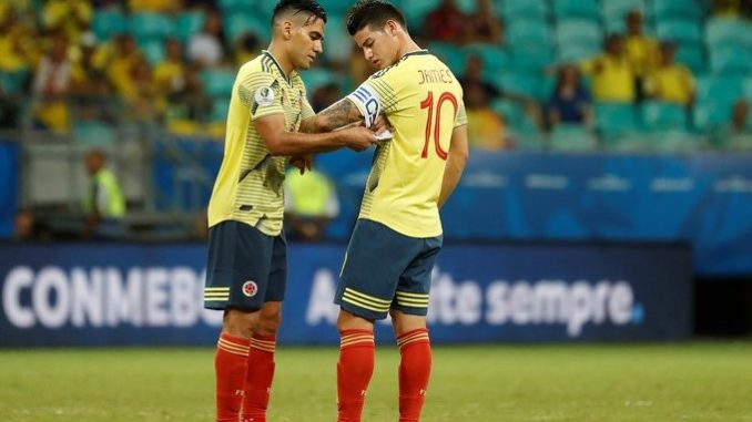 JAMES RODRIGUEZ Y RADAMEL FALCAO SELECCION COLOMBIA