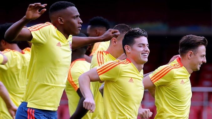 Entrenamiento de Colombia en la Copa América