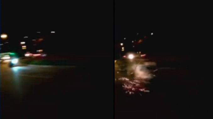 EN VIDEO: Motociclista se puso a hacer piques en la variante de Caldas y sufrió una aparatosa caída