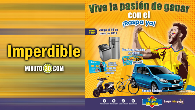 ¡Por primera vez!, la Lotería de Medellín saca al mercado un billete bifraccional