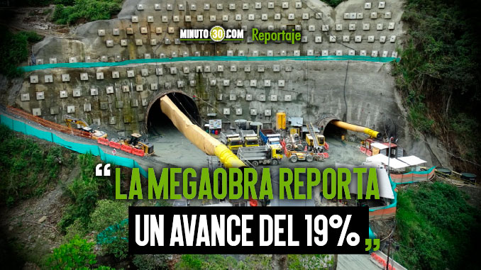 Túnel del Toyo cumple un año y cuatro meses en construcción, en Antioquia avanza positivamente