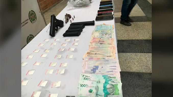 Duro golpe al grupo delincuencial ‘Cotranal’. Foto cortesía Policía Metropolitana.