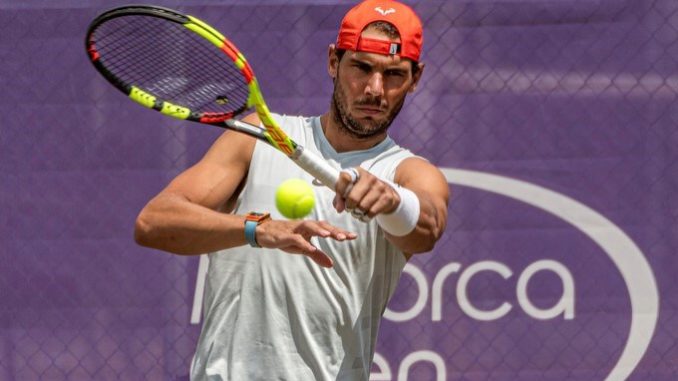 ENTRENAMIENTO DE RAFAEL NADAL