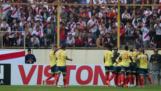 0-3. Doblete de Uribe y gol de Zapata dan triunfo a Colombia ante flojo Perú 1 seleccion colombia peru 1