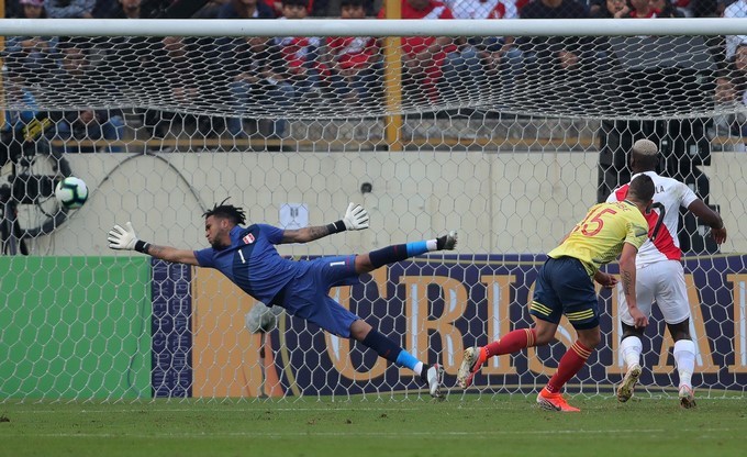 0-3. Doblete de Uribe y gol de Zapata dan triunfo a Colombia ante flojo Perú 2 seleccion colombia peru 2