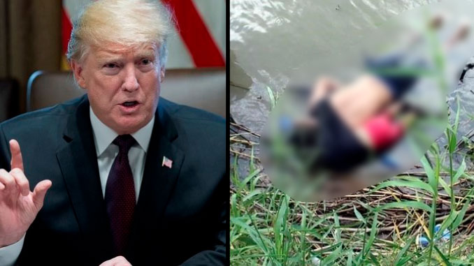 Trump aseguró que el muro hubiera ‘salvado’ al migrante que se ahogó con su hija de un año