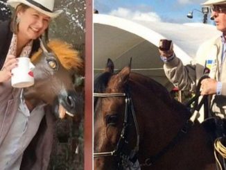 Candidata del Centro Democrático en Bogotá perdería el aval por imitar a Uribe montando a caballo 1 Angela Garzon imitando a Alvaro Uribe Velez