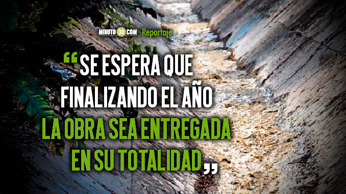 Obras en la quebrada La Picacha avanzan en un 35%