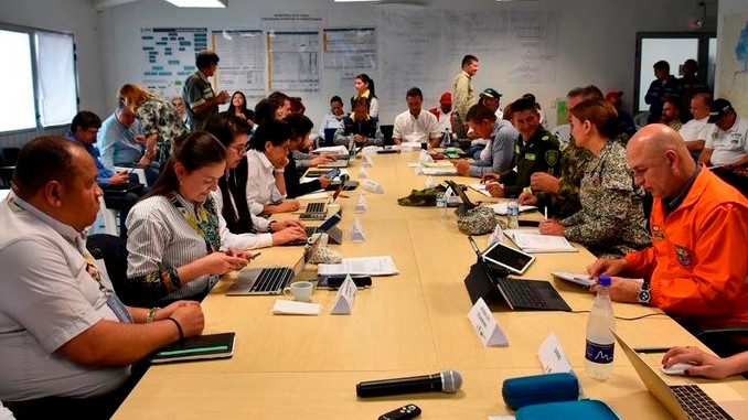 FOTOS: Unidad de Gestión del Riesgo analiza solicitud de Epm de bajar alertas aguas abajo de Hidroituango