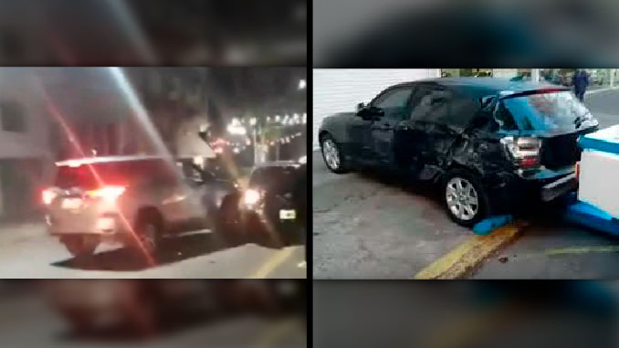 EN VIDEO: “Es una amiga..¡estás loca!”, en un ataque de celos una mujer le chocó el carro a su novio