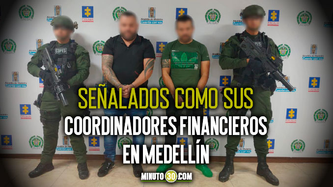 FOTOS Y VIDEO: Cogieron a 'Álex' y 'El Gordo', presuntos integrantes de la comisión Medellín del Clan del Golfo 1 coordinadores financieros