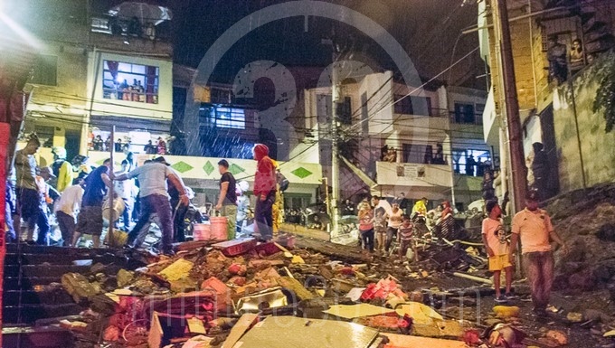 EN FOTO: Este era el edificio que se desplomó en el barrio Santander