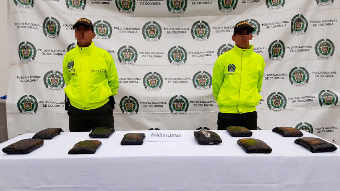 Marihuana decomisada en Chocó. Foto cortesía.