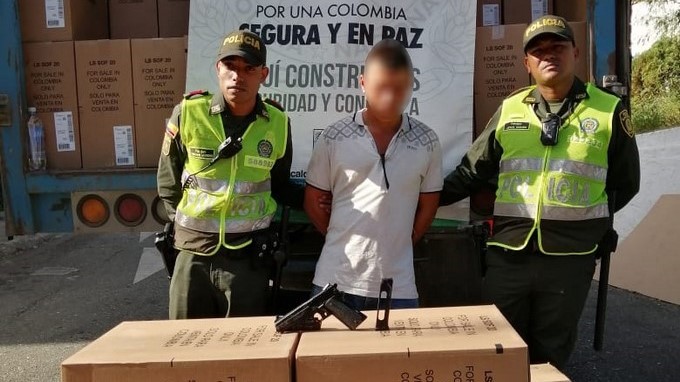 EN VIDEO: Con las cámaras de reconocimiento de placas recuperaron un camión que se robaron en Caldas 1 Capturado con cami%C3%B3n hurtado con mercanc%C3%ADa