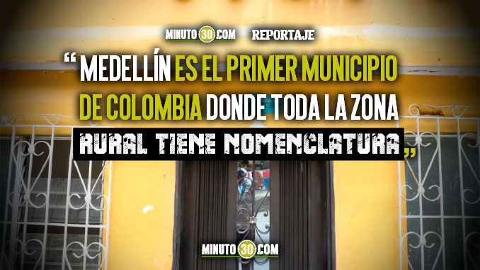 Los 5 corregimientos de Medellín ya tienen su propio diseño de placas de nomenclatura