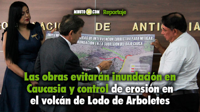 Gobernación invertirá más de $36 mil millones para mitigar el riesgo en Arboletes y en Caucasia