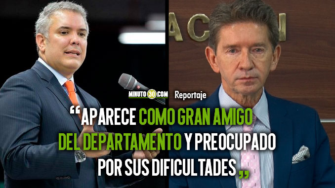 Gobernador Luis Pérez también dio su concepto sobre el primer año de gestión del Presidente Iván Duque