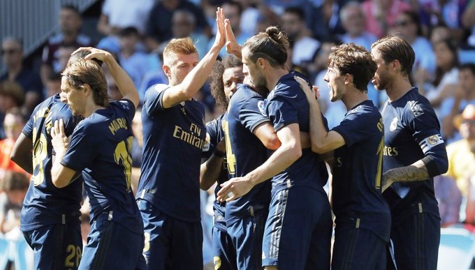 Los jugadores del Real Madrid